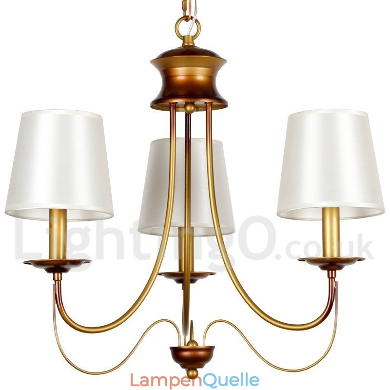 Kronleuchter im rustikalen mediterranen Stil mit 3 Lichtern, modern und zeitgenössisch, Kerzenstil
