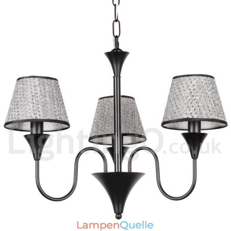 Kronleuchter im rustikalen, modernen und zeitgenössischen Retro-Stil mit schwarzer Kerze, 3 Lichter Kronleuchter im rustikalen, modernen und zeitgenössischen Retro-Stil mit schwarzer Kerze, 3 Lichter