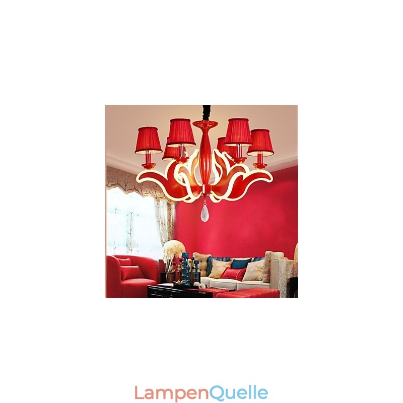 Creative Garden Lights Roter Acryl-Kronleuchter