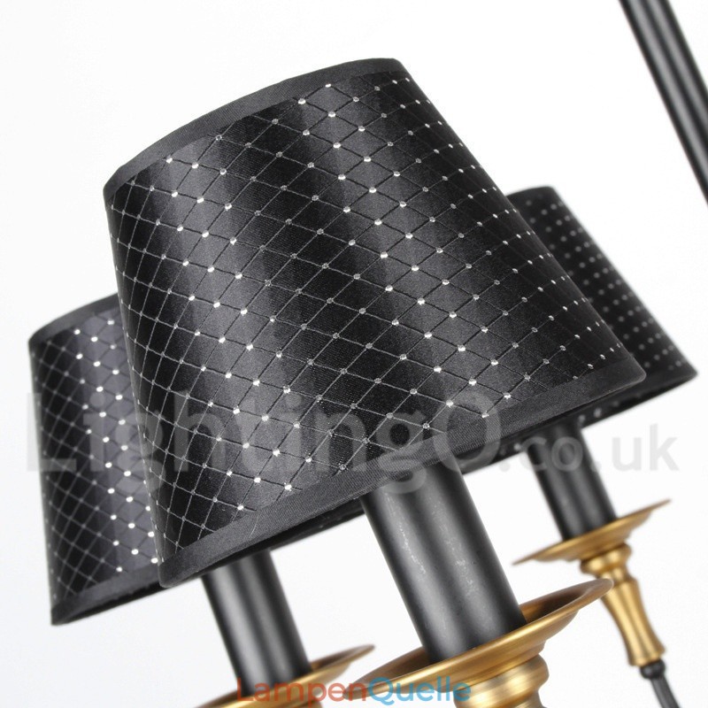 Kronleuchter im rustikalen Retro-Kerzenstil mit 3 Lichtern