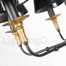 Kronleuchter im rustikalen Retro-Kerzenstil mit 3 Lichtern