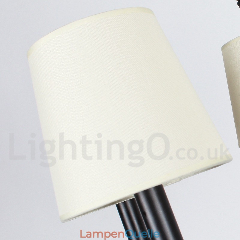 6-flammiger moderner Kronleuchter im zeitgenössischen Kerzenstil