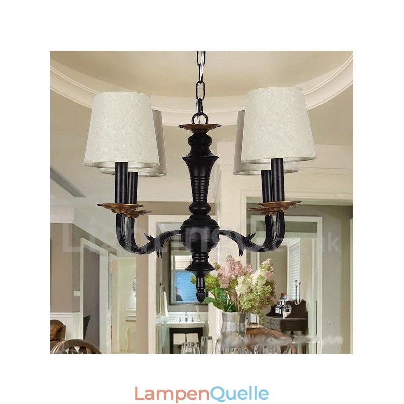 4 Light Retro Candle Style Chandelier