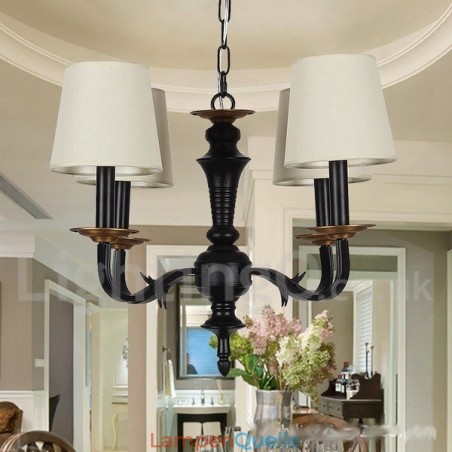 4 Light Retro Candle Style Chandelier 4 Light Retro Candle Style Chandelier