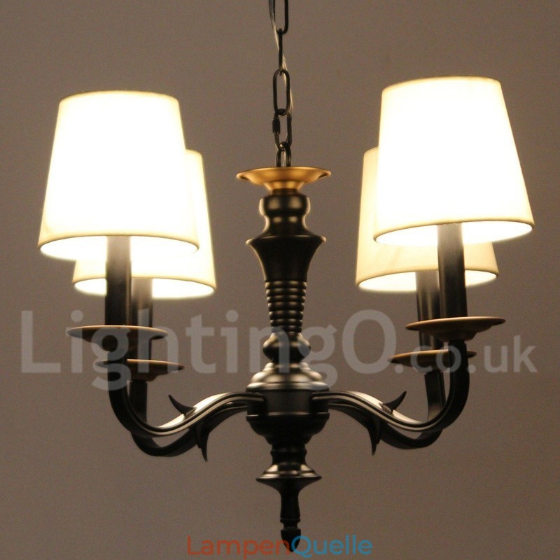 4 Light Retro Candle Style Chandelier