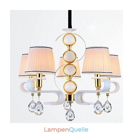Stoff-Kronleuchter 5 Licht Moderne minimalistische hochwertige Lampe Stoff-Kronleuchter 5 Licht Moderne minimalistische hochwertige Lampe