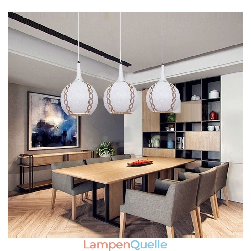 Moderne zeitgenössische Lounge-Pendelleuchte aus Glas