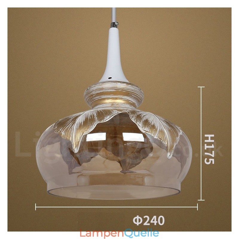 Europäische moderne zeitgenössische Lounge Glas Pendelleuchte
