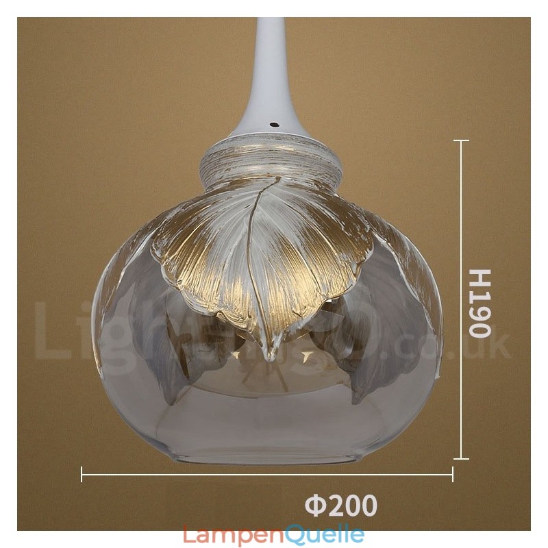 Europäische moderne zeitgenössische Lounge Glas Pendelleuchte