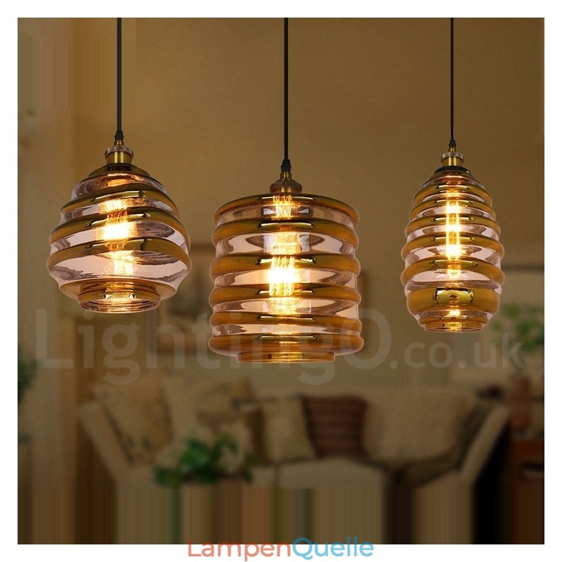 Europäische Glas Pendelleuchte Cafe Lounge Pendelleuchte