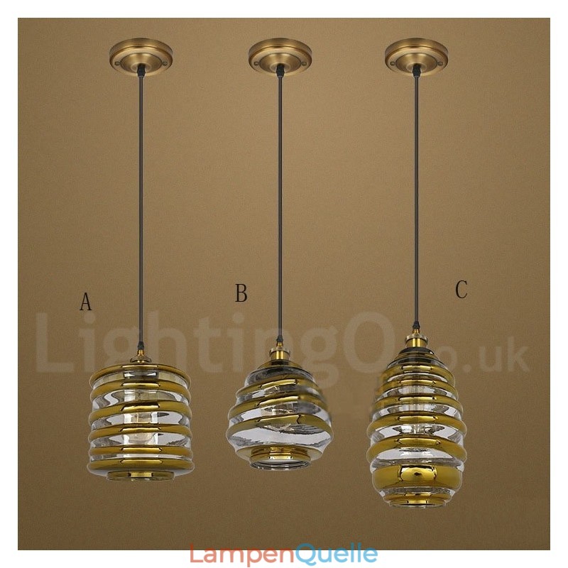 Europäische Glas Pendelleuchte Cafe Lounge Pendelleuchte