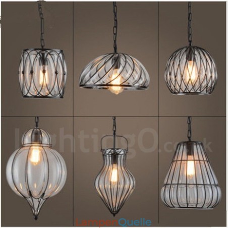 1 Licht Vintage Cafe Glas Pendelleuchte Loft Pendelleuchte 1 Licht Vintage Cafe Glas Pendelleuchte Loft Pendelleuchte