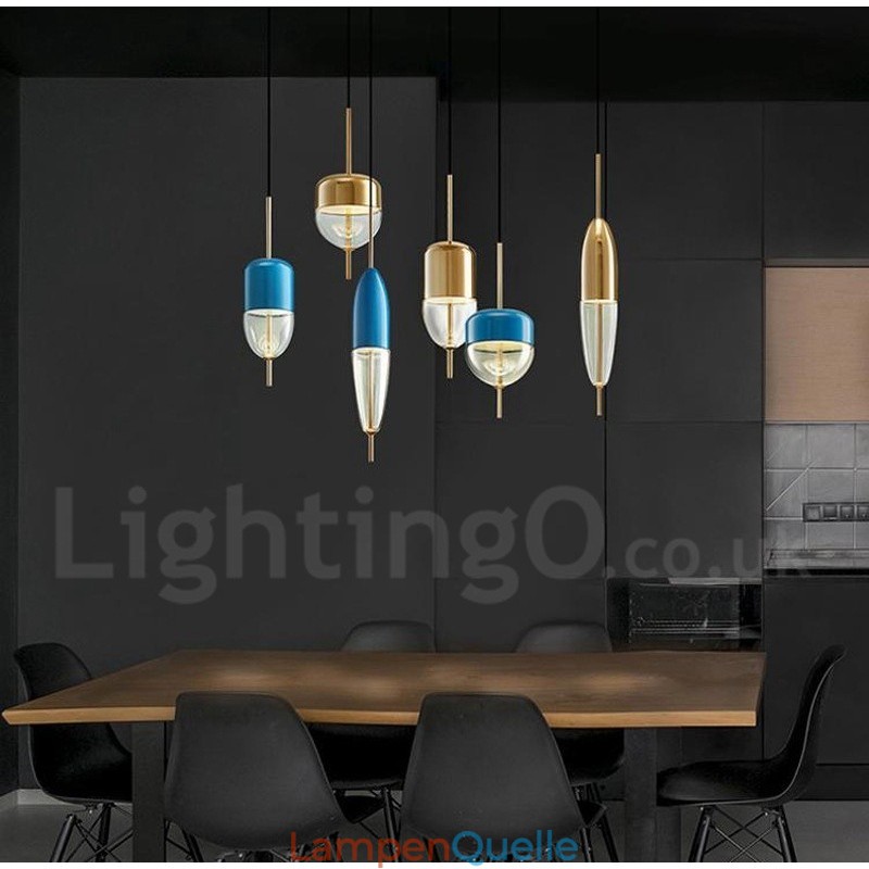 1 Licht Moderne zeitgenössische Glas Pendelleuchte