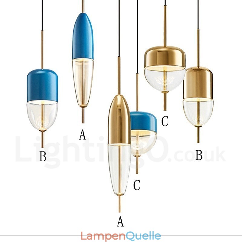 1 Licht Moderne zeitgenössische Glas Pendelleuchte