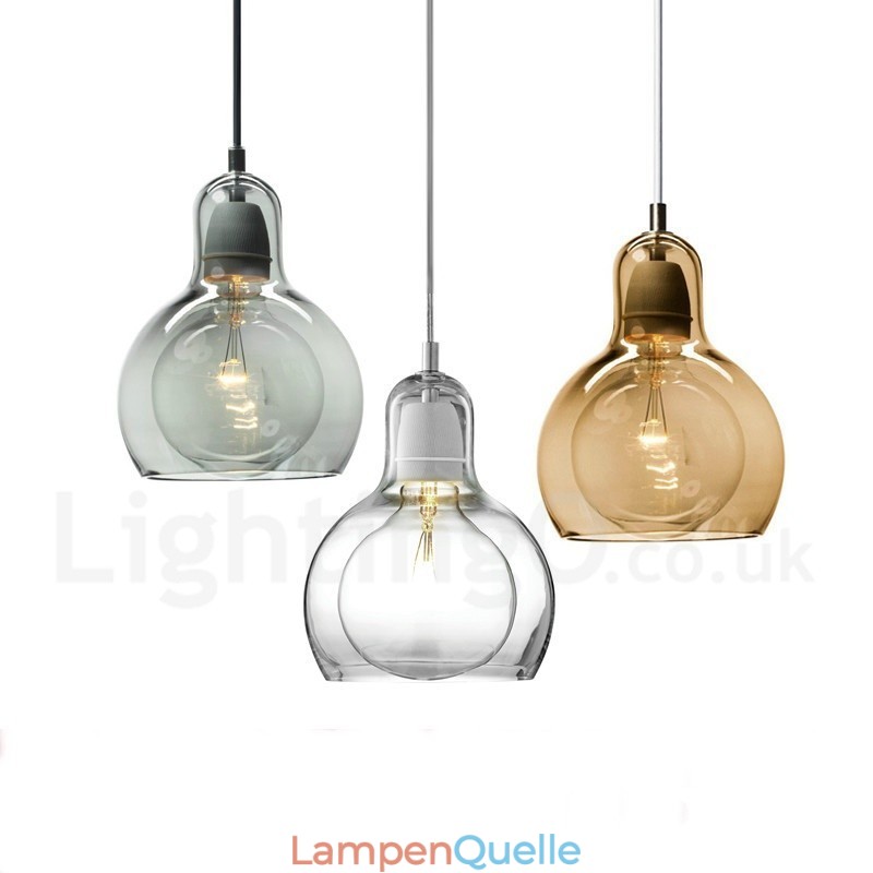1 Licht nordischen Stil moderne zeitgenössische Glas Pendelleuchte