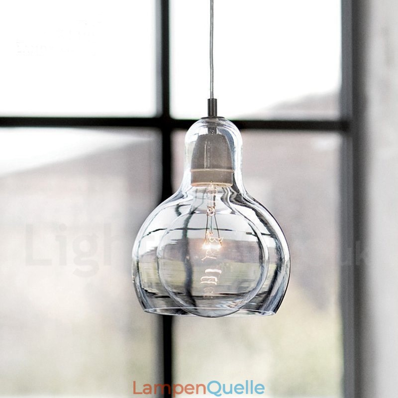 1 Licht nordischen Stil moderne zeitgenössische Glas Pendelleuchte