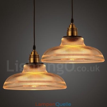1-flammige Vintage-Pendelleuchte aus Glas 1-flammige Vintage-Pendelleuchte aus Glas
