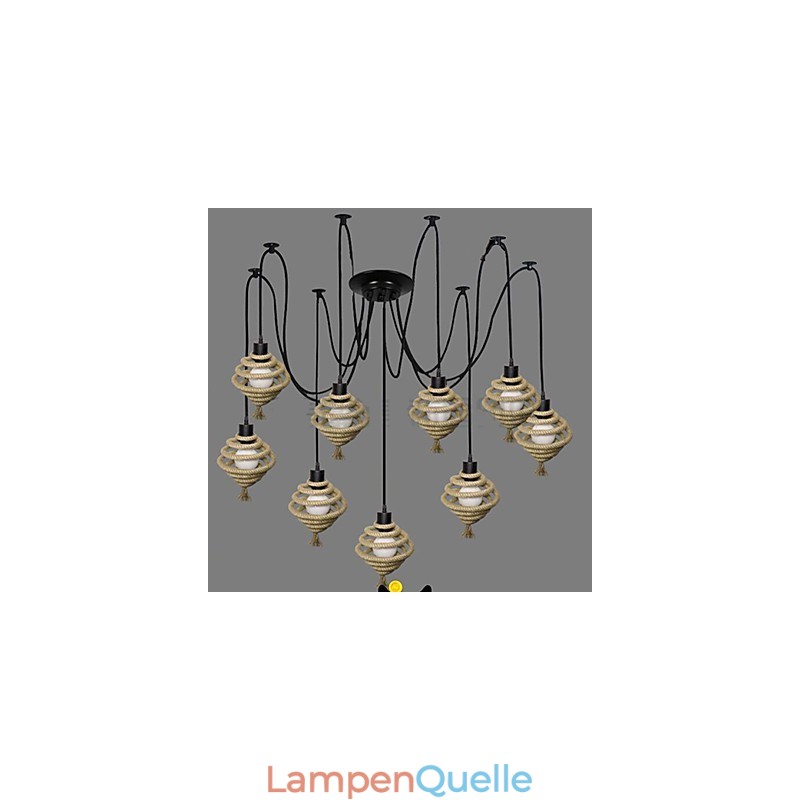 Der Nordic Country Retro Honeycomb Kronleuchter. Kronleuchterlampe. Die himmlischen Mädchen streuen Blüten.