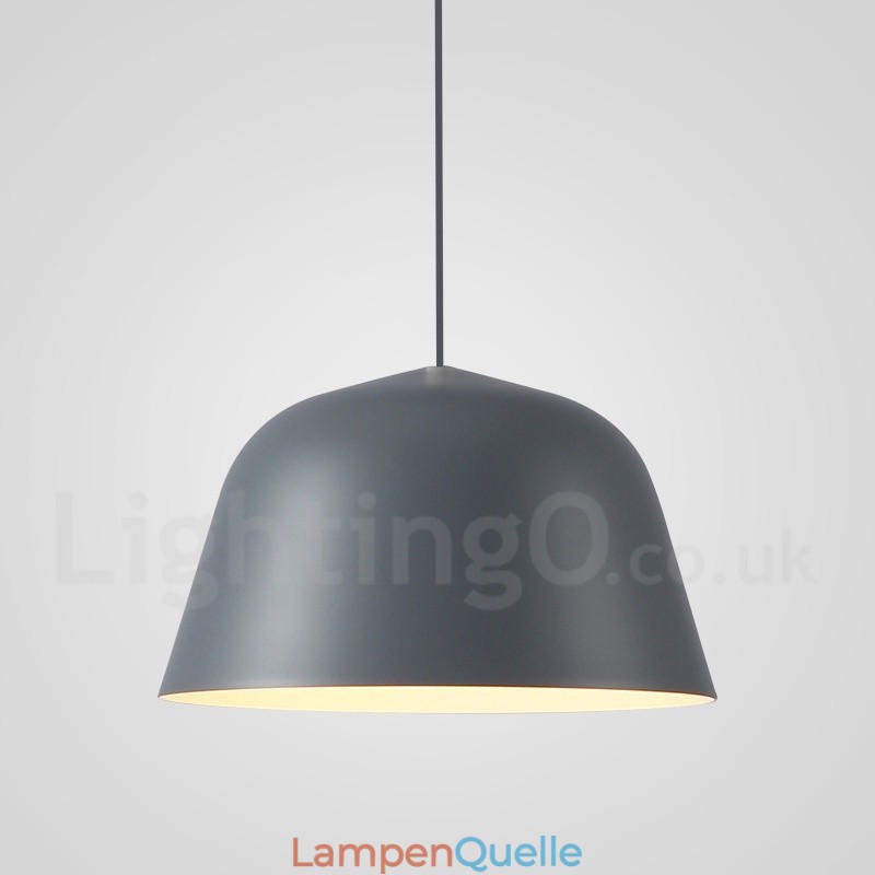 1-flammige, moderne Pendelleuchte aus Stahl mit Schirm aus Aluminiumlegierung