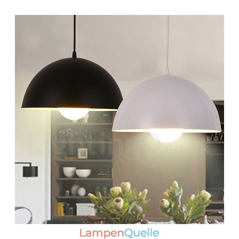 1-flammige, moderne Pendelleuchte aus Stahl mit Schirm aus Aluminiumlegierung