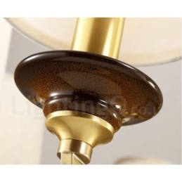 15-flammige Retro-Pendelleuchte aus rustikalem Messing mit Glasschirm