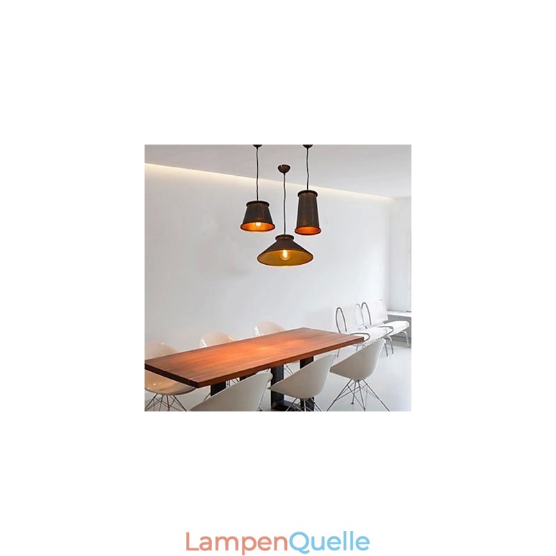 3-flammiger Kronleuchter im Mini-Stil, moderne zeitgenössische Pendelleuchte aus Metall