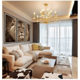 12 Licht Retro Rustikal Luxus Messing Pendelleuchte Kronleuchter