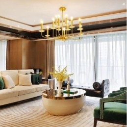 12 Licht Retro Rustikal Luxus Messing Pendelleuchte Kronleuchter