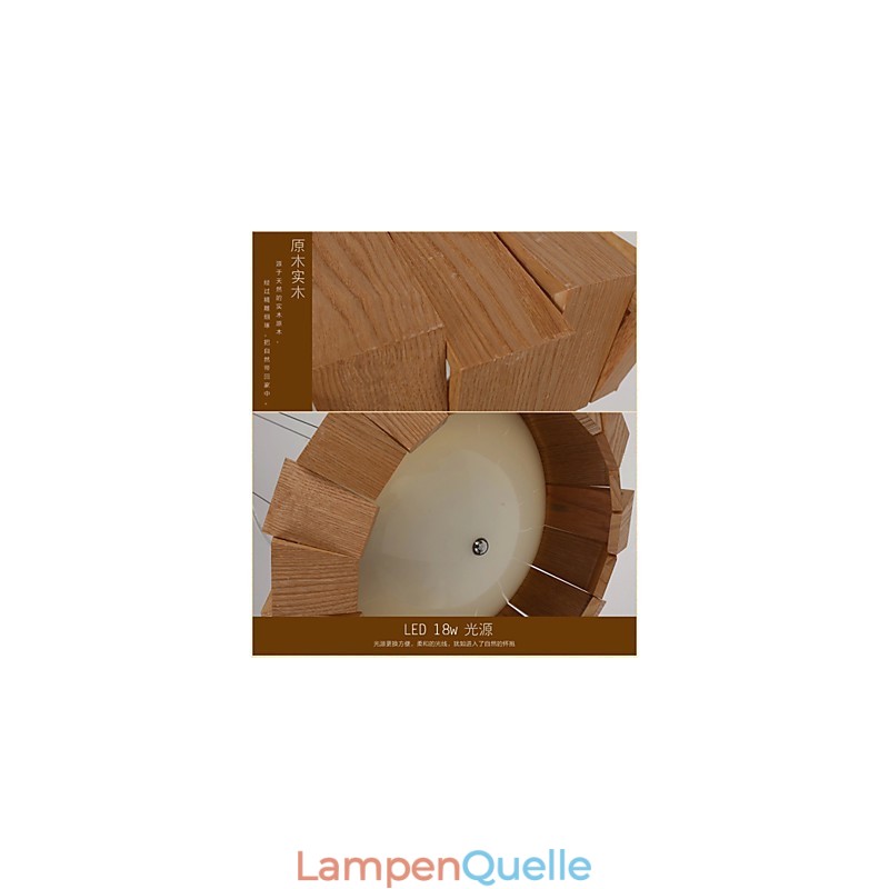 Kronleuchter Country Holz Bambus