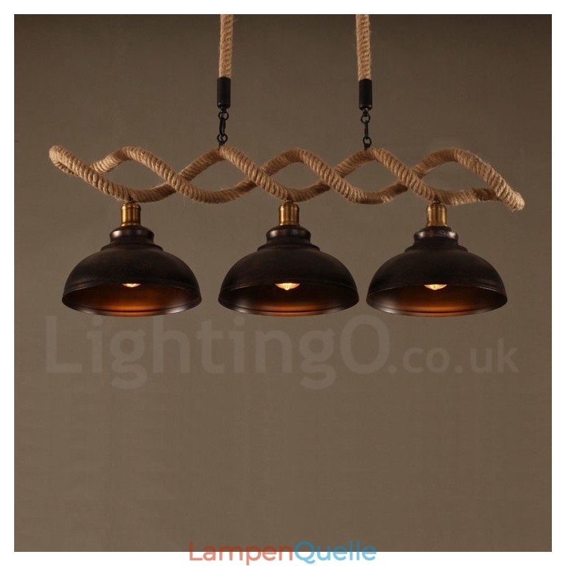 3-flammige Pendelleuchte Deckenlampe