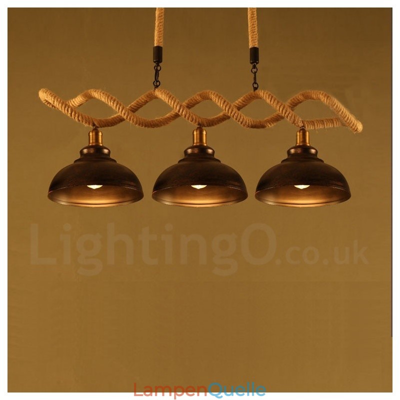 3-flammige Pendelleuchte Deckenlampe