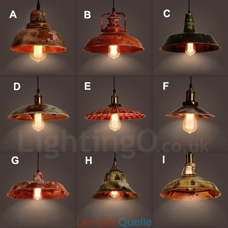1 Licht Rustikale Lodge Retro Vintage Pendelleuchte Loft