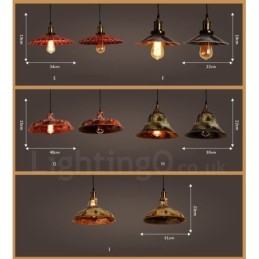 1 Licht Rustikale Lodge Retro Vintage Pendelleuchte Loft