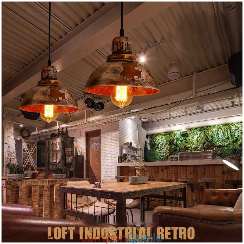 1 Licht Rustikale Lodge Retro Vintage Pendelleuchte Loft