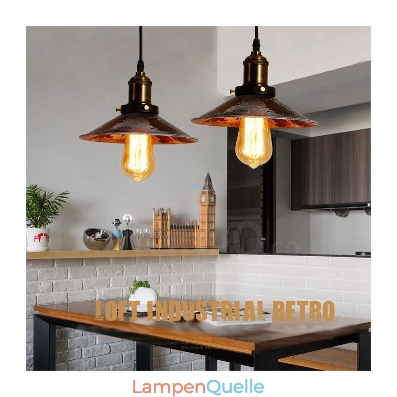 1 Licht Rustikale Lodge Retro Vintage Pendelleuchte Loft