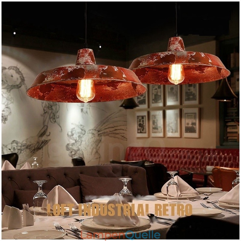 1 Licht Rustikale Lodge Retro Vintage Pendelleuchte Loft