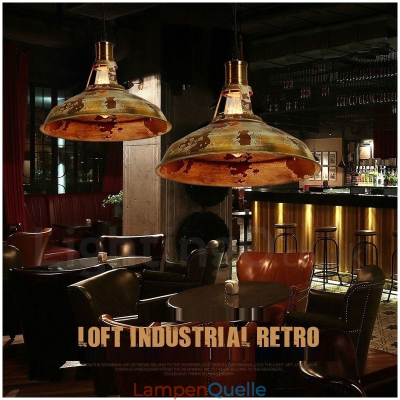 1 Licht Rustikale Lodge Retro Vintage Pendelleuchte Loft