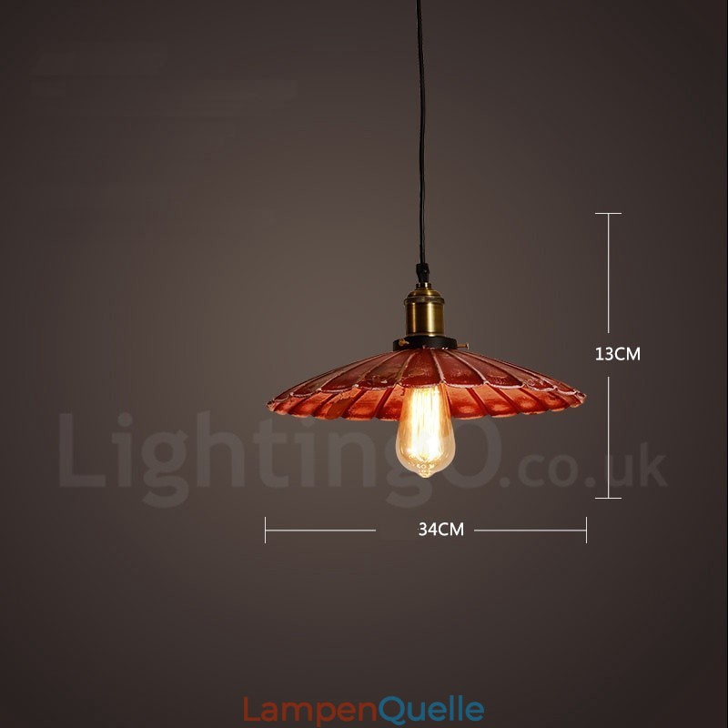 1 Licht Rustikale Lodge Retro Vintage Pendelleuchte Loft