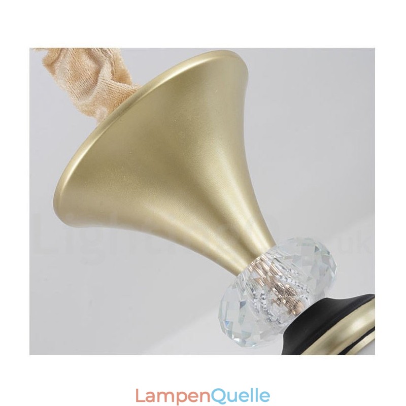 Moderne zeitgenössische Retro Luxus Kristall Pendelleuchte Kronleuchter mit Glasschirm