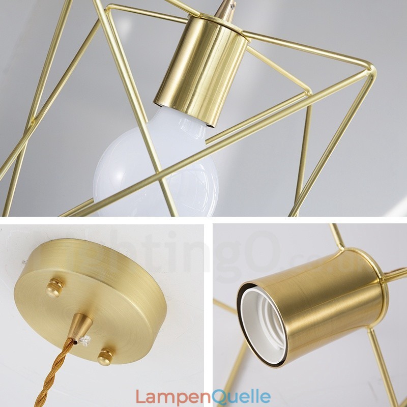 Moderne zeitgenössische 1-flammige Pendelleuchte aus Stahl mit Schirm