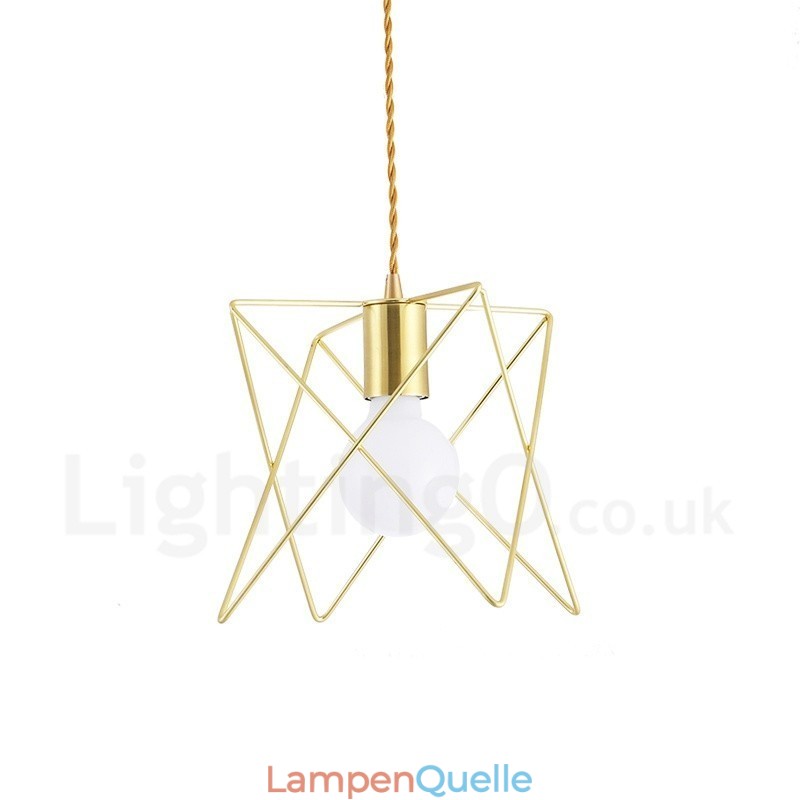 Moderne zeitgenössische 1-flammige Pendelleuchte aus Stahl mit Schirm