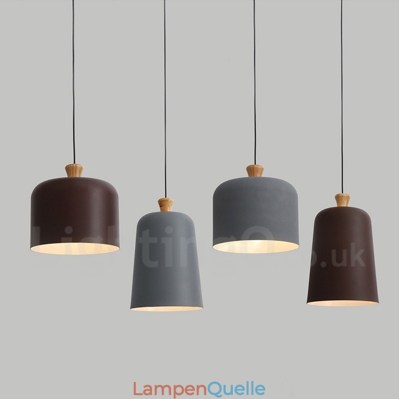 Moderne zeitgenössische 1-flammige Pendelleuchte aus Aluminiumlegierung mit Schirm aus Aluminiumlegierung