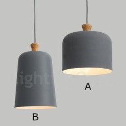 Moderne zeitgenössische 1-flammige Pendelleuchte aus Aluminiumlegierung mit Schirm aus Aluminiumlegierung