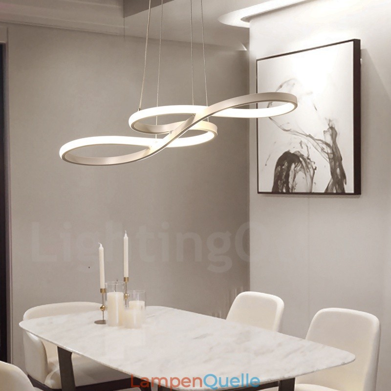 Moderne zeitgenössische Pendelleuchte aus Aluminiumlegierung mit Acrylschirm