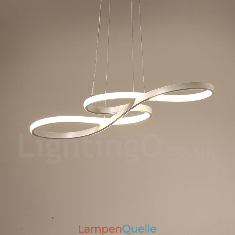 Moderne zeitgenössische Pendelleuchte aus Aluminiumlegierung mit Acrylschirm