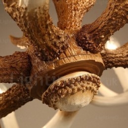 6-flammiger Vintage-Retro-Kronleuchter