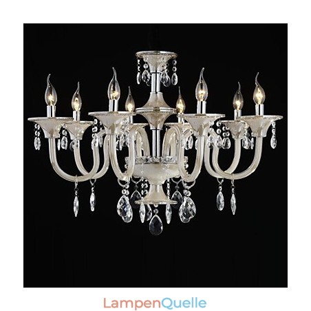 8 Licht Der Stil des Palastes Glas Kronleuchter mit Kerze Birne 8 Licht Der Stil des Palastes Glas Kronleuchter mit Kerze Birne