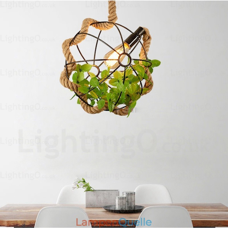 1 Licht Landhaus Rustikal Vintage Retro Pendelleuchte