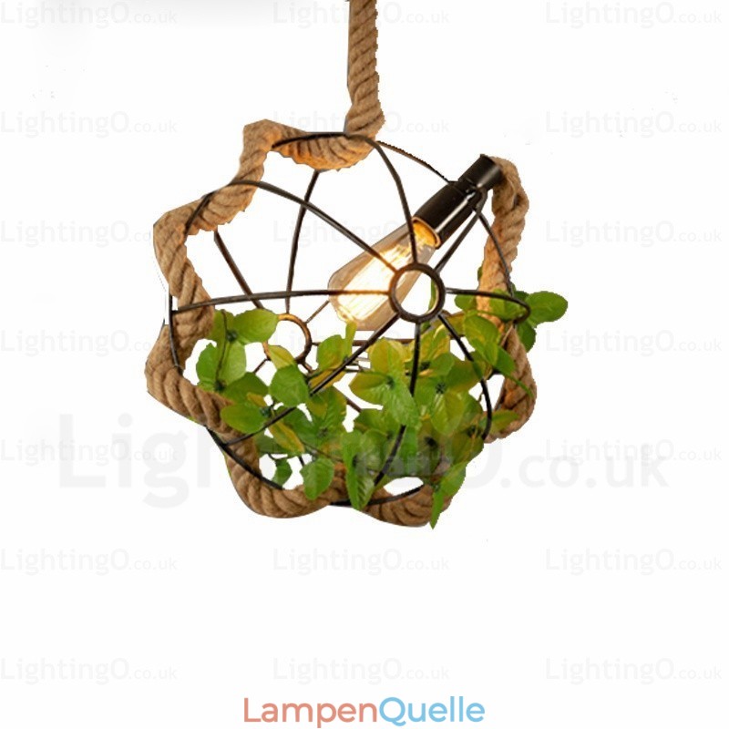 1 Licht Landhaus Rustikal Vintage Retro Pendelleuchte