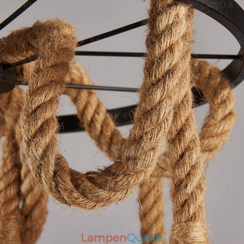 6-flammige Vintage-Retro-Pendelleuchte
